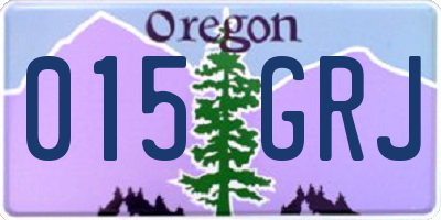 OR license plate 015GRJ