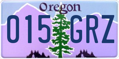 OR license plate 015GRZ