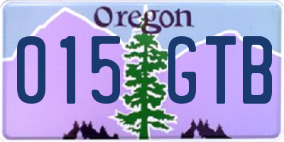 OR license plate 015GTB