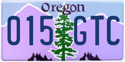 OR license plate 015GTC