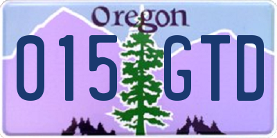 OR license plate 015GTD