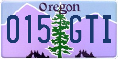 OR license plate 015GTI