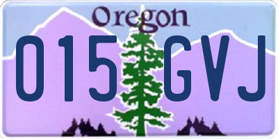 OR license plate 015GVJ