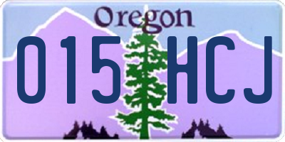 OR license plate 015HCJ