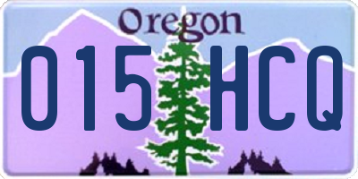 OR license plate 015HCQ