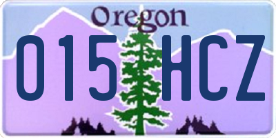 OR license plate 015HCZ