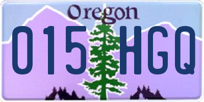 OR license plate 015HGQ