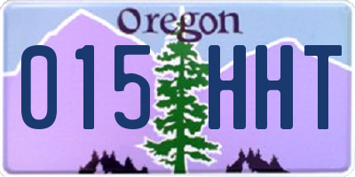OR license plate 015HHT