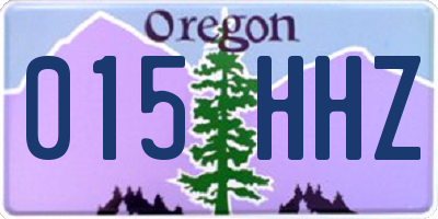 OR license plate 015HHZ