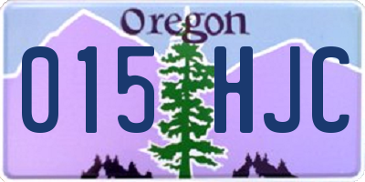 OR license plate 015HJC