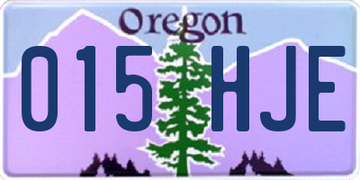OR license plate 015HJE