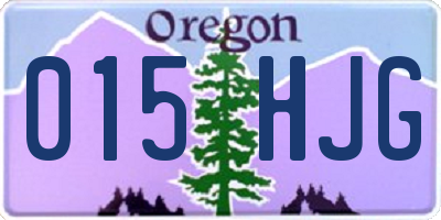 OR license plate 015HJG