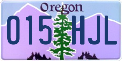 OR license plate 015HJL