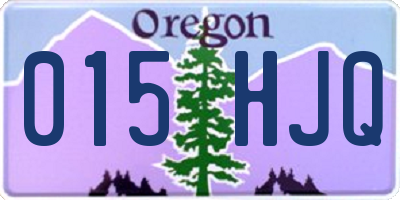 OR license plate 015HJQ