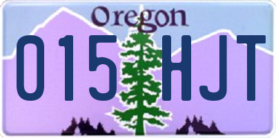 OR license plate 015HJT
