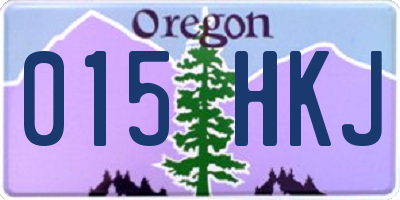 OR license plate 015HKJ