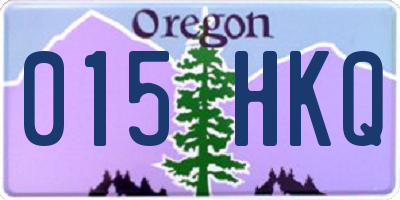 OR license plate 015HKQ