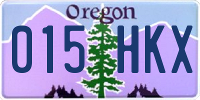 OR license plate 015HKX