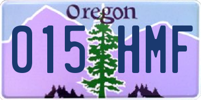 OR license plate 015HMF