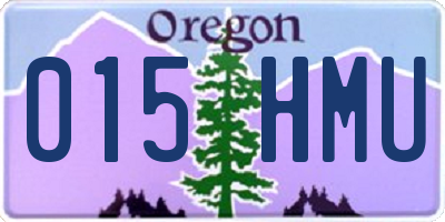 OR license plate 015HMU