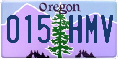 OR license plate 015HMV