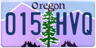 OR license plate 015HVQ