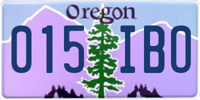 OR license plate 015IBO