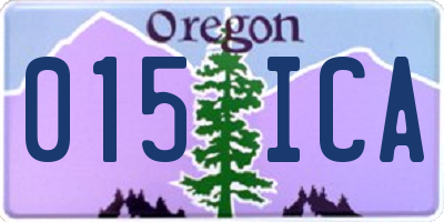 OR license plate 015ICA