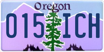 OR license plate 015ICH