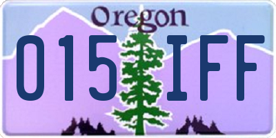 OR license plate 015IFF