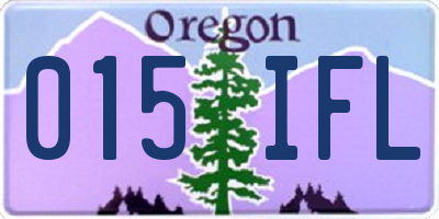 OR license plate 015IFL