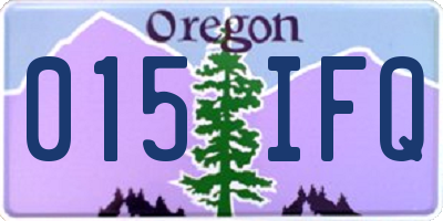 OR license plate 015IFQ