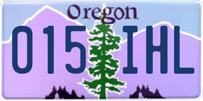 OR license plate 015IHL