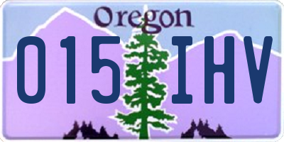OR license plate 015IHV