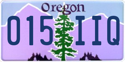 OR license plate 015IIQ
