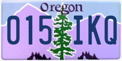 OR license plate 015IKQ