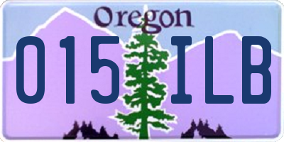 OR license plate 015ILB