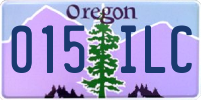 OR license plate 015ILC