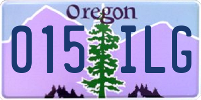 OR license plate 015ILG