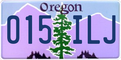 OR license plate 015ILJ