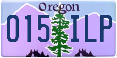 OR license plate 015ILP