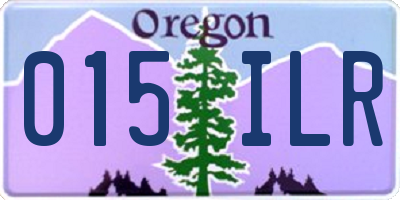 OR license plate 015ILR