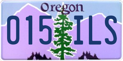 OR license plate 015ILS