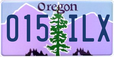 OR license plate 015ILX