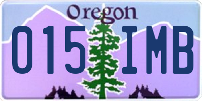OR license plate 015IMB