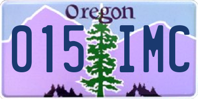 OR license plate 015IMC