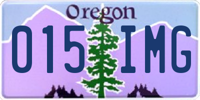 OR license plate 015IMG