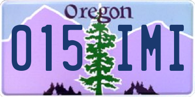 OR license plate 015IMI