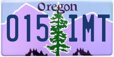 OR license plate 015IMT
