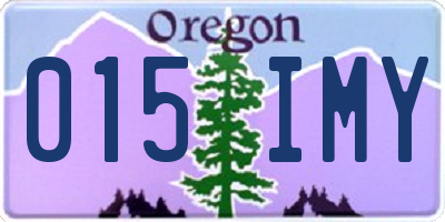 OR license plate 015IMY